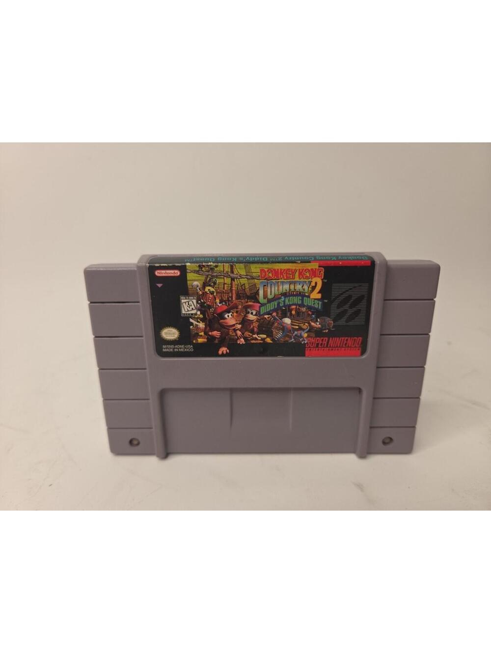 Nintendo Donkey Kong Country 2 Diddy's Kong Quest SNES Tested